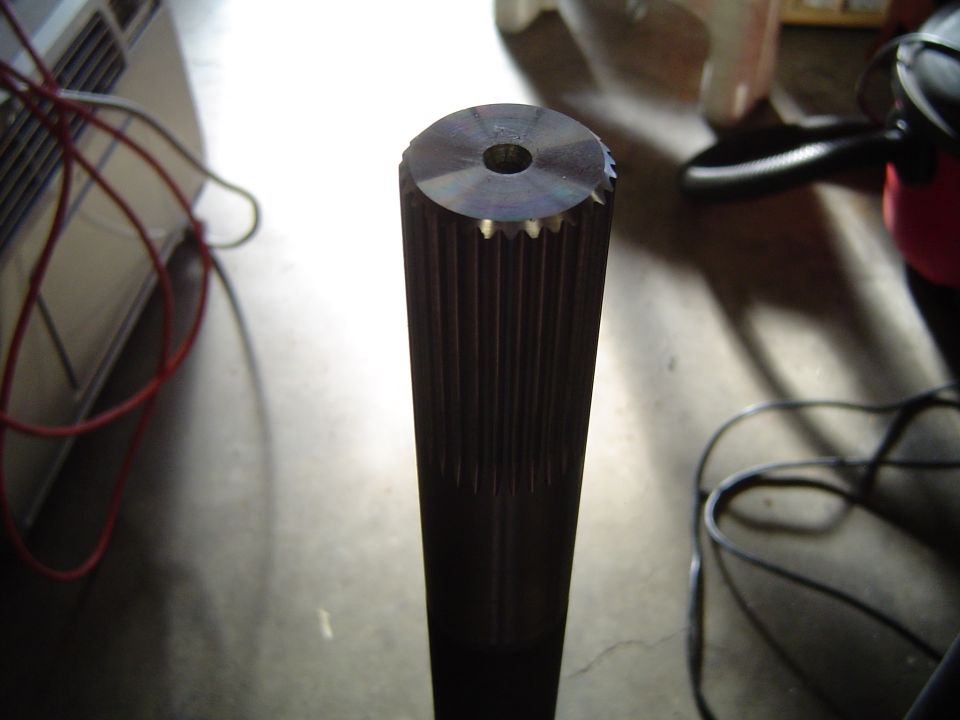 Splines on the new shafts from Dutchman