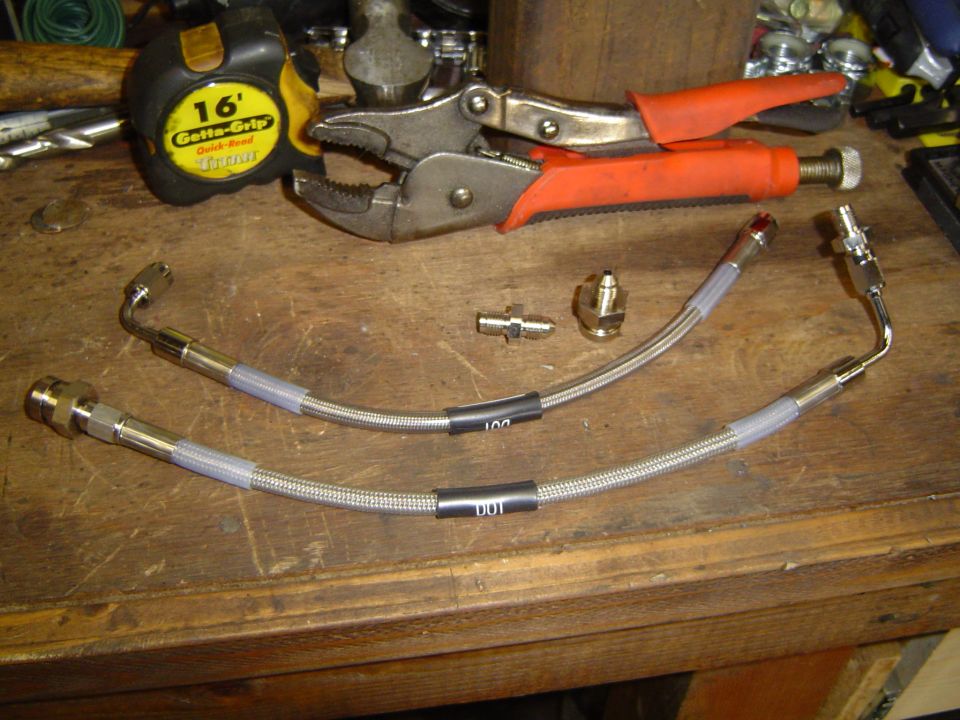 Braided brake lines with 3an fittings