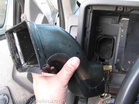 1994 Chevrolet Silverado 3500 - then above that I noticed I was missing the part I'm holding in this Pic. I always complains about how that A/C vent did'nt blow much at al…