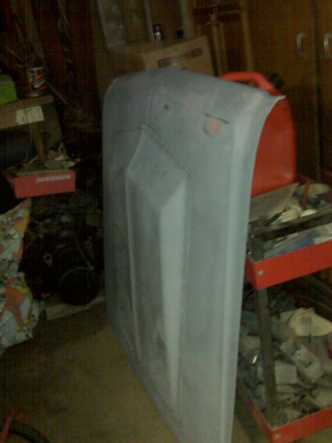 1966 Ford Ranchero - Scoop installed awaiting blending into hood.