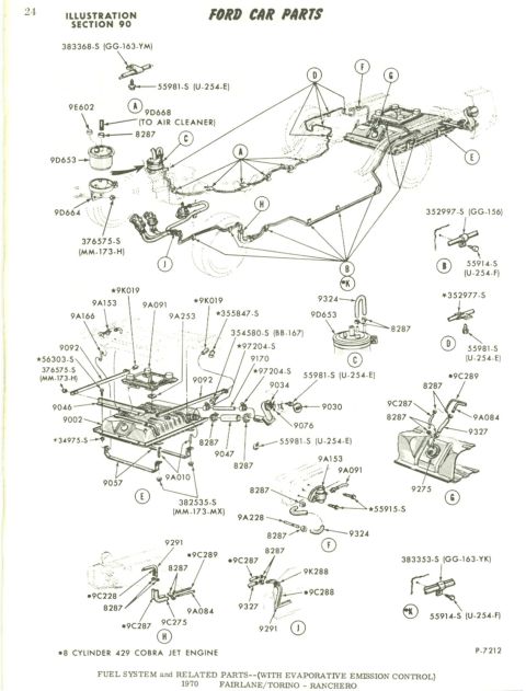 1972 Ford Ranchero - 70 Fuel System
