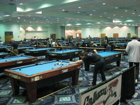 1979 Ford Bronco - A busy pool hall with multiple tables and players enjoying a game.