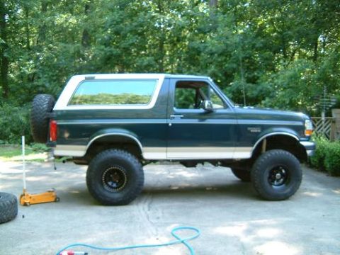 1993 Ford Bronco - Trying on some 37" MTR's, looks alot better than the Procomp 35"