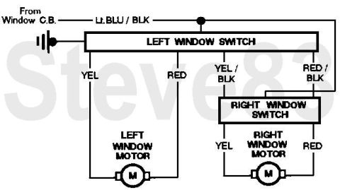 1983 Ford Bronco - '80-96 F-series/Bronco Window Circuit IF THE IMAGE IS TOO SMALL, click it. Where this shows the Left switch as one, there are actually 2 in…
