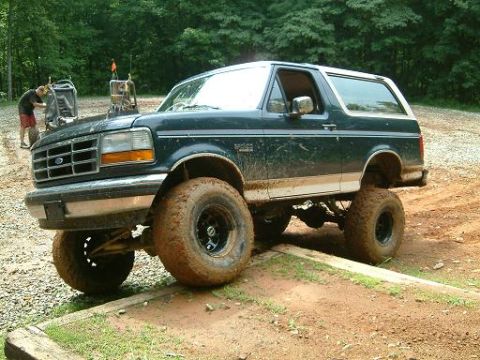 1993 Ford Bronco - It was very muddy and slick on the trail that day, so we were just glad to get out with the truck in one piece.