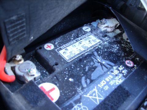 2003 Volkswagen Beetle - Battery would not hold a charge even after I cleaned the terminals