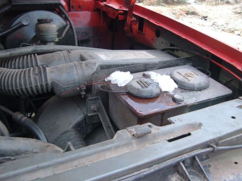 1988 Ford Bronco - Overheated, so I added some snow.