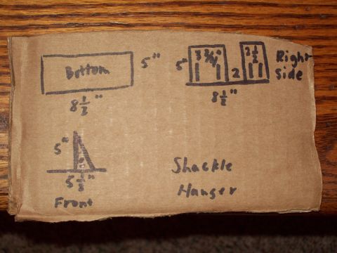 1989 Ford F-150 - quick shackle hanger sketch