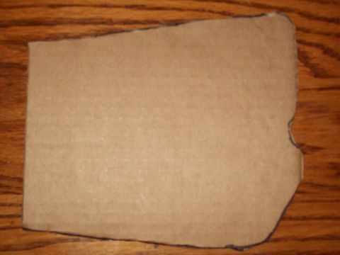 1989 Ford F-150 - cardboard cutout of framehorn plate