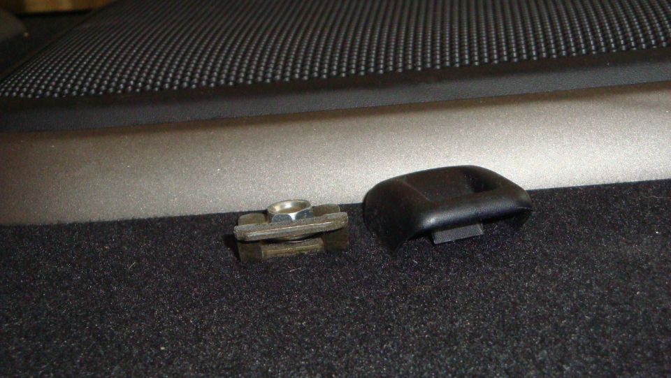 remove snaps to reveal the bolts (i used a flat-head screwdriver) and unbolt (12mm)