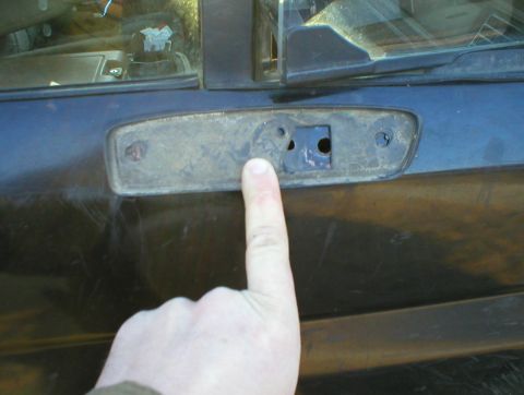 1983 Ford Bronco - Align the bottom edge of the new mirror's gasket (which must be removed from the mirror) with the body line, and center the original 18 3/4…