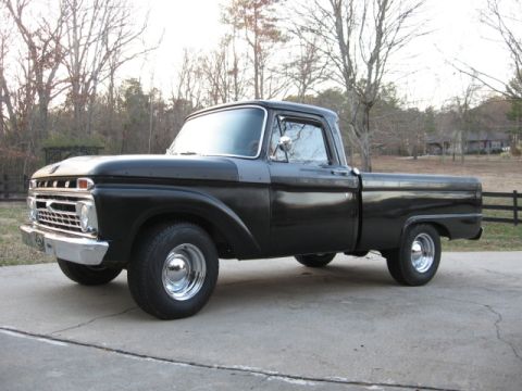 1966 Ford F-100 - No trim. Not much longer til new paint.