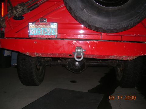 1985 Ford Bronco - rear shot...no more low hanging tank.