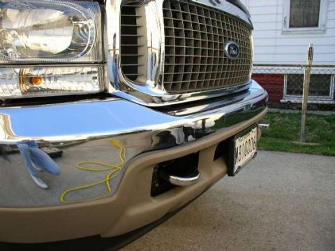2000 Ford Excursion - tow hook covers& 2003 clear headlights/apc clear turn signals