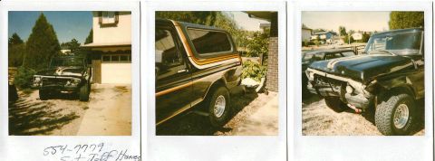 1978 Ford Bronco - This 1978 Ford Bronco is shown in a driveway with a house and trees in the background.