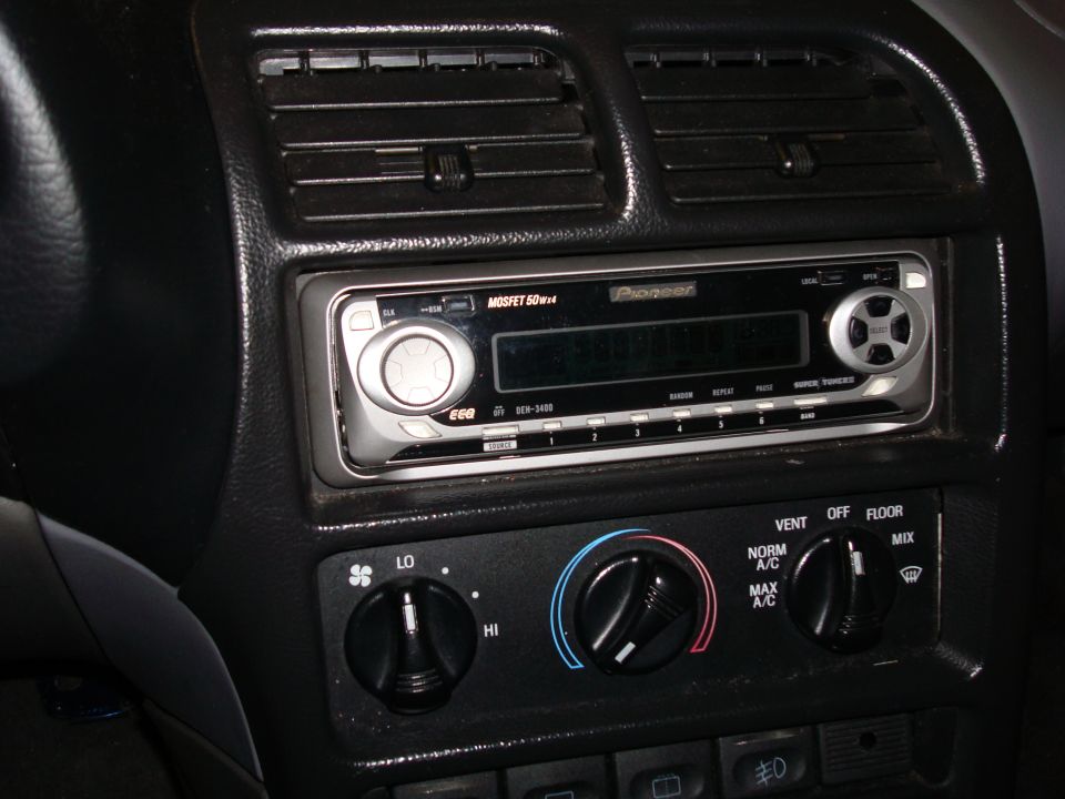 1994 Ford Probe center console with Pioneer stereo and climate controls