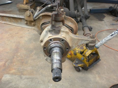 1967 Ford Mustang - backing plate removed
