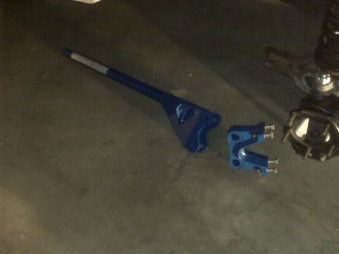 1990 Ford Bronco - A close-up view of a heavy-duty truck axle, modified for off-road use.