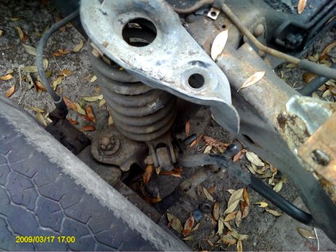 1992 Ford Bronco - broke a shock mount while putting in the new shocks a few weeks ago