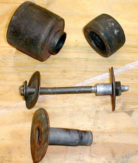 1983 Ford Bronco - These are the basic parts of Ford truck body mounts (cab, NOT bed). Note that the necked portion of the upper sleeve (alone at the bottom o…