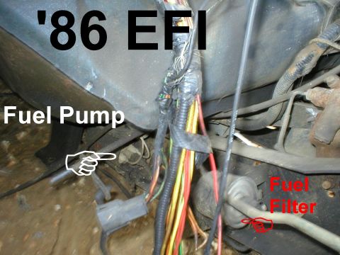 1983 Ford Bronco - '84-86 5.0L Fuel Pump & Filter under driver's floorboard (A5/FU) IF THE IMAGE IS TOO SMALL, click it. [url=http://www.supermotors.net/regis…