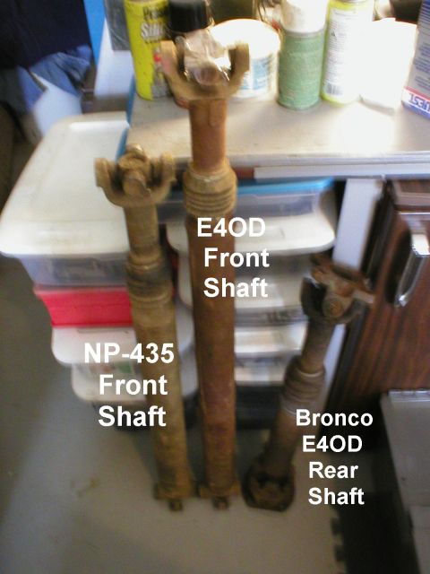 1983 Ford Bronco - Front shafts are the same for all pickups & Broncos with the same transmission length. Rear shafts are specific to transmission length AND…