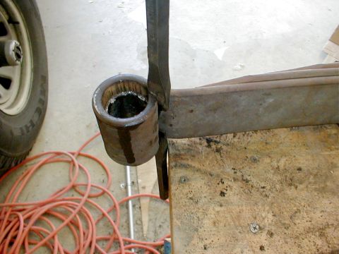 1983 Ford Bronco - After fighting this bushing for a while, I figured out this method to get it out withOUT the proper press. I used a pair of chisels to slig…