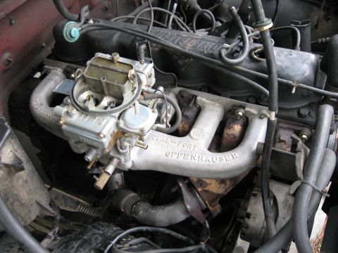 1981 Ford Bronco - Here's the new intake in place.