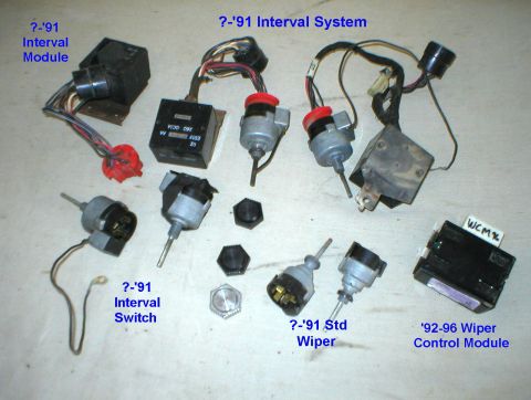 1983 Ford Bronco - Wiper switches & governors. To convert a pre-'92 truck from standard to interval wipers, unplug the dash harness from the standard switch (…