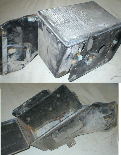1983 Ford Bronco - SOLD Original equipment 80-86 engine compartment toolbox (EOTZ-1046100-A) & bracket (EOTZ10461A08A), including fasteners. Latch broken. Wil…