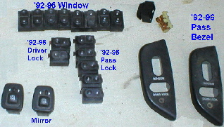1983 Ford Bronco - Door switches & bezels for '92-96 trucks & Broncos.