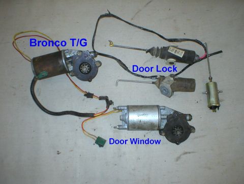 1983 Ford Bronco - SOLD Window & lock motors