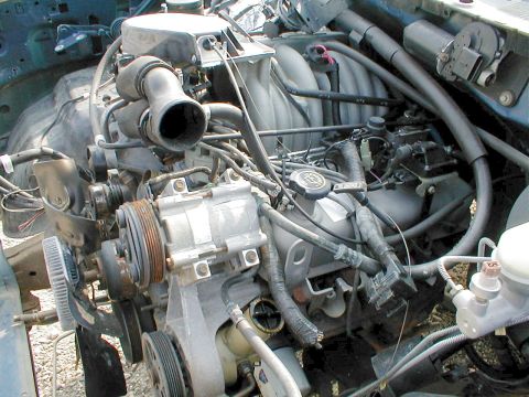1983 Ford Bronco - SOLD 96 5.8L MAF engine from stolen & recovered Eddie Bauer Bronco - damage to wiring harness shown, but will be repaired. ~65,000 miles; n…