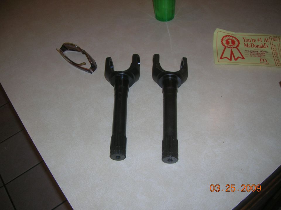new stub shafts