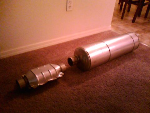 1981 Ford Bronco - The new cat and muffler.