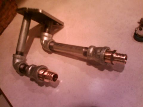 1981 Ford Bronco - A trip to the plumbing store supplied me with the extra fittings and hoses I needed to complete the intake warmer. I needed to extend the p…