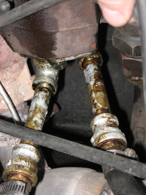 1981 Ford Bronco - A close up of the coolant heat bolted on. For anyone doing this swap, be sure to thoroughly clean out the intake where this bolts on or the…