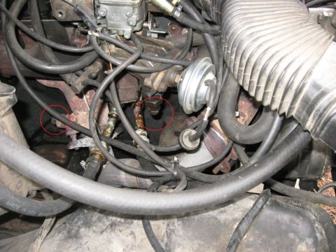 1981 Ford Bronco - The last modification I needed to make was the original EGR pipe. The carb EGR pipe exited towards the tire and then routed up underneath t…