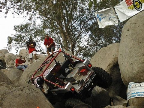 1997 Ford Ranger - Custom off-road buggy attempts to climb a rocky obstacle course.