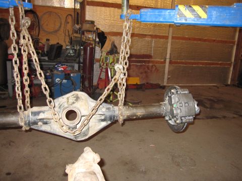 1992 Ford Bronco - Rear axle assembly for a Ford Bronco, likely from the 1970s or 1980s.