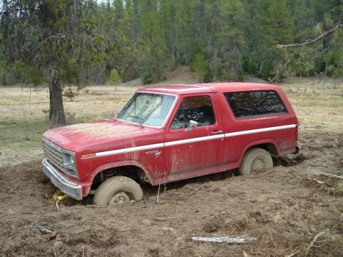 1981 Ford Bronco - A simple college Spring Break camping trip got me nice and stuck when I went down the wrong dirt road and ended up out in a mud bog meadow.…