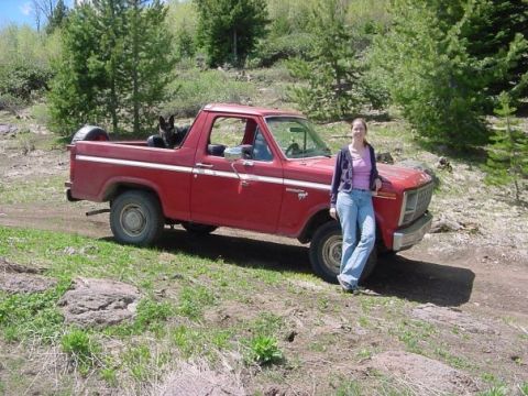 1981 Ford Bronco - My lady with the topless Bronco.