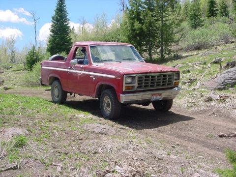 1981 Ford Bronco - A nice "posing" picture of the Bronco topless.