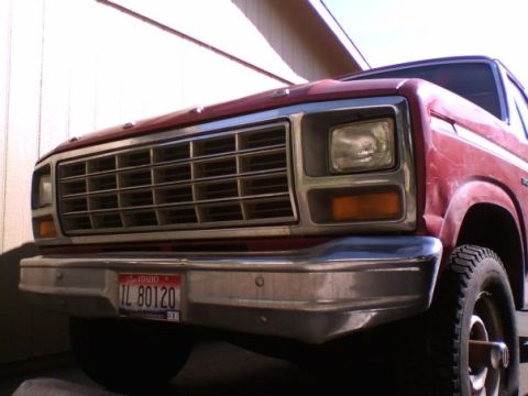 1981 Ford Bronco - A fun undershot of the Bronco as I'm getting ready to put some new bumper guards on. The front bumper seen in the picture was kindly smashe…