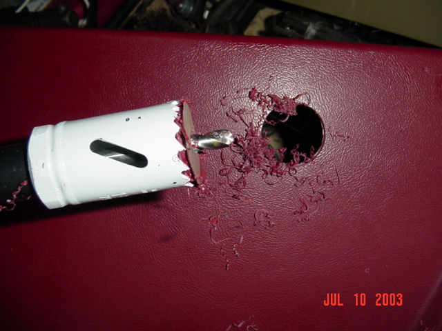 Drilled a hole.......