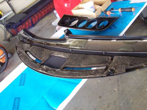 1973 Ford Ranchero - this is the dash pad and fill panel, flipped over for cleaning