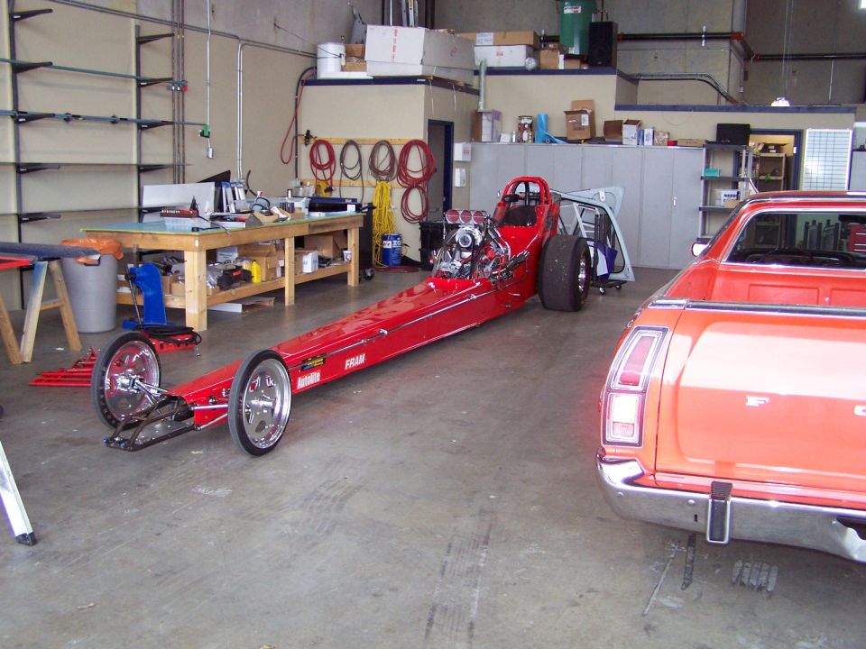 My buddy Mike Pawluk's top alcohol dragster.