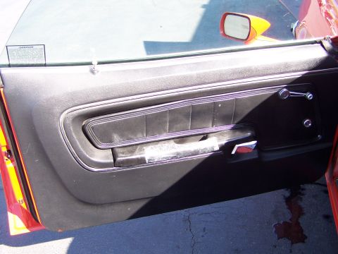 1973 Ford Ranchero - driver's door panel, with deluxe duct-tape armrest.