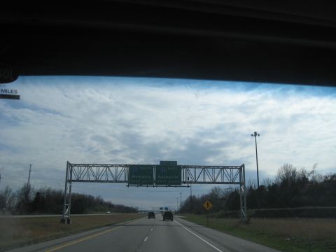 1978 Ford Bronco - Driving on the highway with signs for Memphis and Nashville visible overhead.
