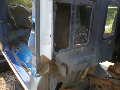 1996 Ford Bronco - The opening at the R edge of the firewall (L in the pic) is the fresh air from the cowl above; the next is recirculated air from the cab; t…